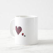 Zebra-heart Kaffeetasse (Vorderseite Links)