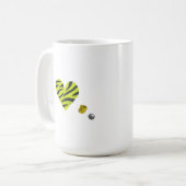 Zebra-heart Kaffeetasse (Vorderseite Links)