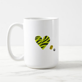 Zebra-heart Kaffeetasse