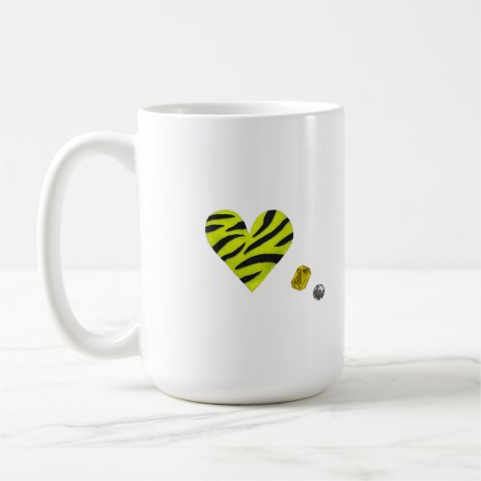 Zebra-heart Kaffeetasse (Links)
