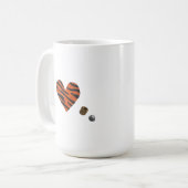 Zebra-heart Kaffeetasse (Vorderseite Links)