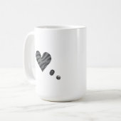 Zebra-heart Kaffeetasse (Vorderseite Links)