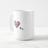 Zebra-heart Kaffeetasse (Vorderseite Links)