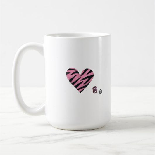 Zebra-heart Kaffeetasse (Links)