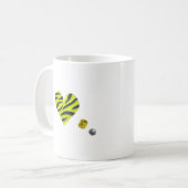 Zebra-heart Kaffeetasse (Vorderseite Links)