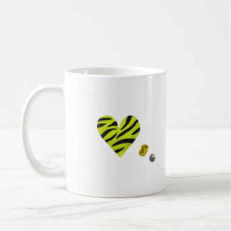 Zebra-heart Kaffeetasse