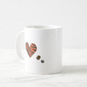 Zebra-heart Kaffeetasse (Vorderseite Links)