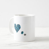 Zebra-heart Kaffeetasse (Vorderseite Links)
