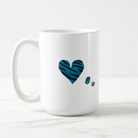 Zebra-heart Kaffeetasse (Links)