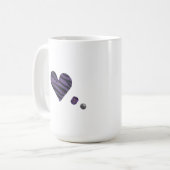 Zebra-heart Kaffeetasse (Vorderseite Links)