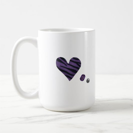 Zebra-heart Kaffeetasse (Links)