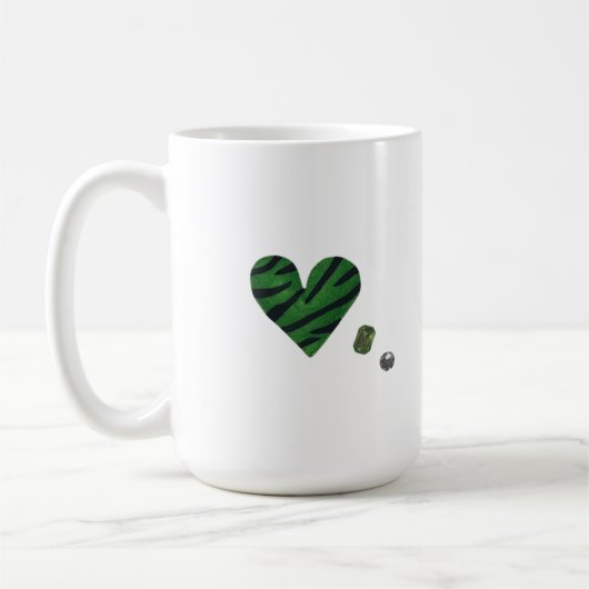 Zebra-heart Kaffeetasse (Links)