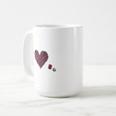 Zebra-heart Kaffeetasse (Vorderseite Links)