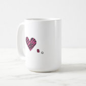 Zebra-heart Kaffeetasse (Vorderseite Links)