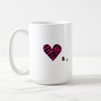 Zebra-heart Kaffeetasse