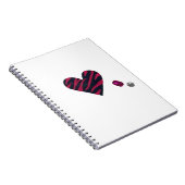 Zebra-heart Notizblock (Rechte Seite)