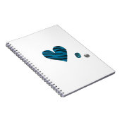 Zebra-heart Notizblock (Rechte Seite)
