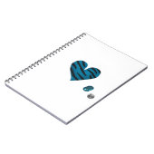 Zebra-heart Notizblock (Linke Seite)