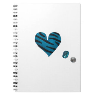 Zebra-heart Notizblock