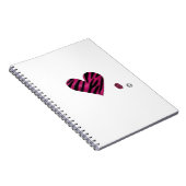 Zebra-heart Notizblock (Rechte Seite)