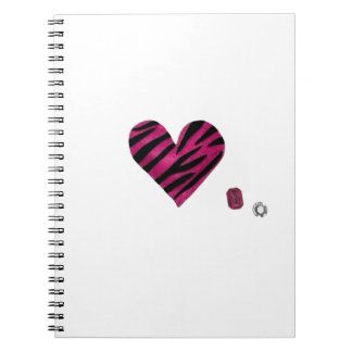 Zebra-heart Notizblock