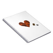 Zebra-heart Notizblock (Rechte Seite)