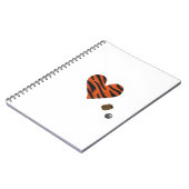 Zebra-heart Notizblock (Linke Seite)