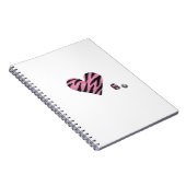 Zebra-heart Notizblock (Rechte Seite)
