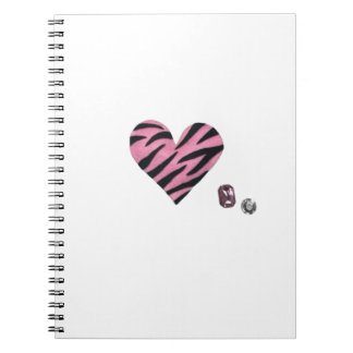 Zebra-heart Notizblock
