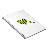 Zebra-heart Notizblock (Rechte Seite)