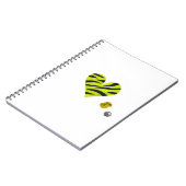 Zebra-heart Notizblock (Linke Seite)