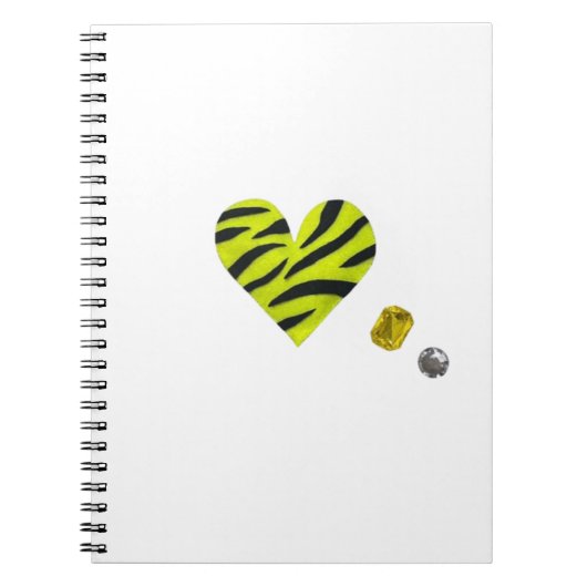 Zebra-heart Notizblock (Vorderseite)