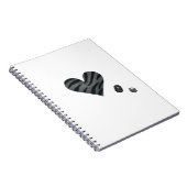 Zebra-heart Notizblock (Rechte Seite)