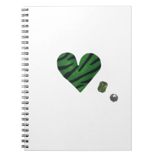 Zebra-heart Notizblock