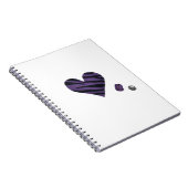 Zebra-heart Notizblock (Rechte Seite)