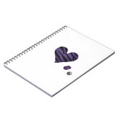 Zebra-heart Notizblock (Linke Seite)