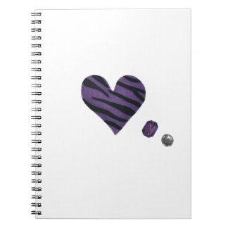 Zebra-heart Notizblock
