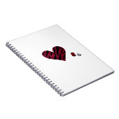 Zebra-heart Notizblock (Rechte Seite)