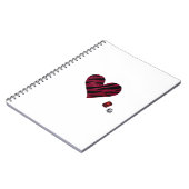 Zebra-heart Notizblock (Linke Seite)