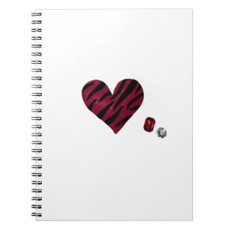 Zebra-heart Notizblock