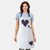 Zebra-heart Schürze (Getragen)