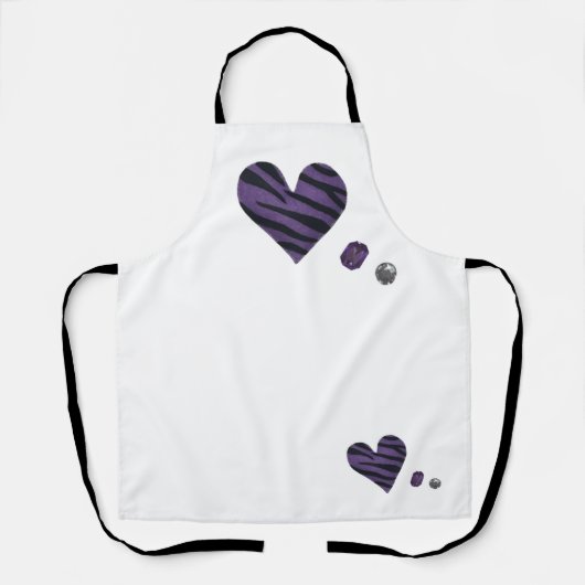 Zebra-heart Schürze (Vorderseite)