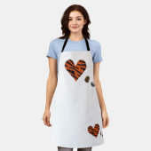 Zebra-heart Schürze (Getragen)