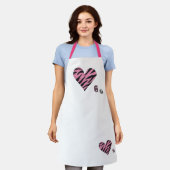 Zebra-heart Schürze (Getragen)