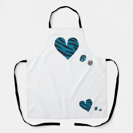 Zebra-heart Schürze (Vorderseite)
