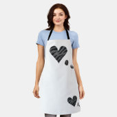 Zebra-heart Schürze (Getragen)