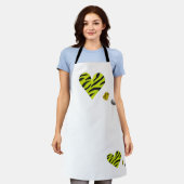 Zebra-heart Schürze (Getragen)