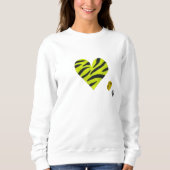 Zebra-heart Sweatshirt (Vorderseite)