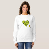 Zebra-heart Sweatshirt (Vorne ganz)