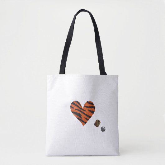Zebra-heart Tasche (Vorderseite)
